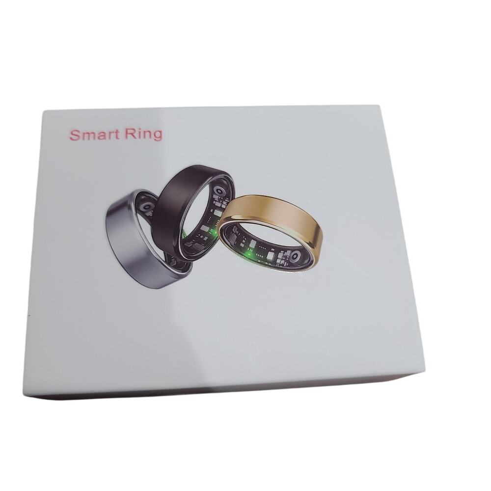 Smart Ring Size 8 Gold SmartHealth Mobile Charging NEW